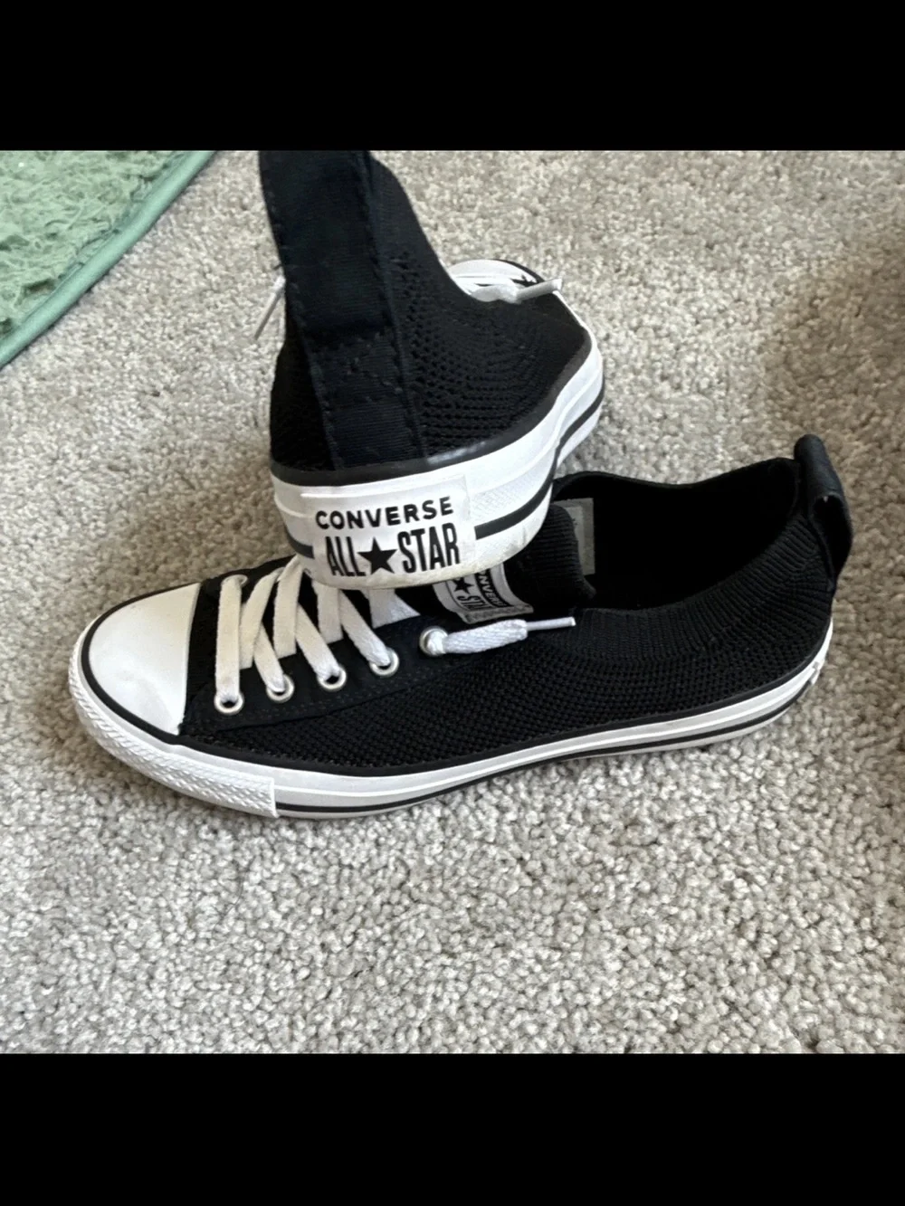 Converse All Star Black and White Low Top Sneakers